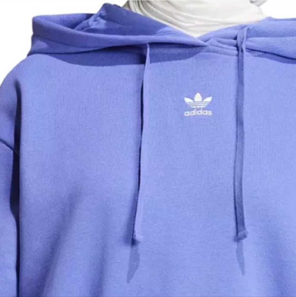 Adidas 27" PTP Sz S Originals Essentials Oversized Fleece Hoodie MSRP $70 - Picture 4 of 5
